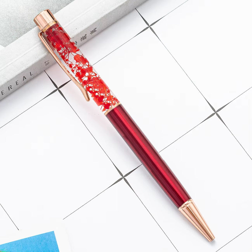 7 Piece Floating Flower Pen Set