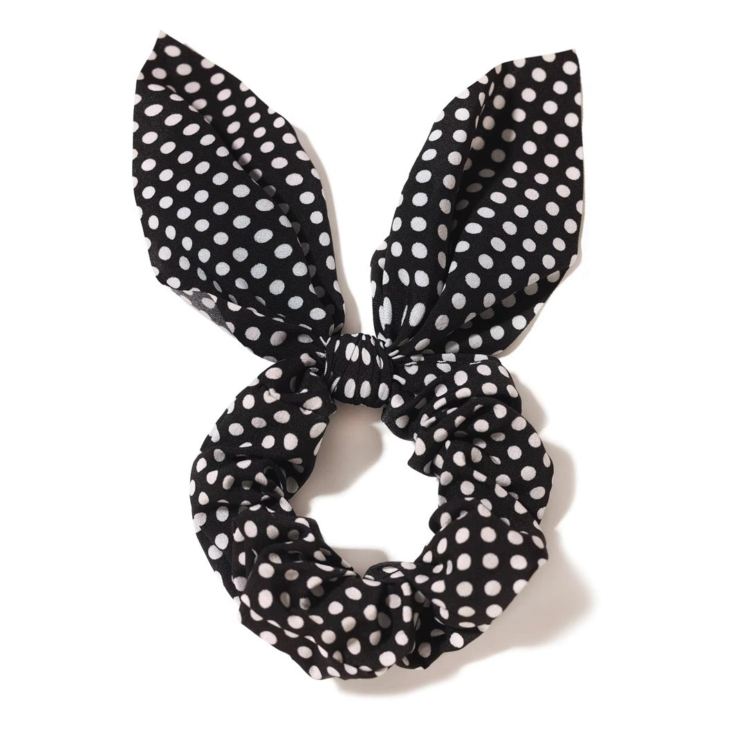 Polka Trio Hair Scrunchie Set