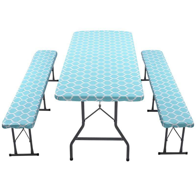 Fitted Picnic Table And Bench Cloth Set