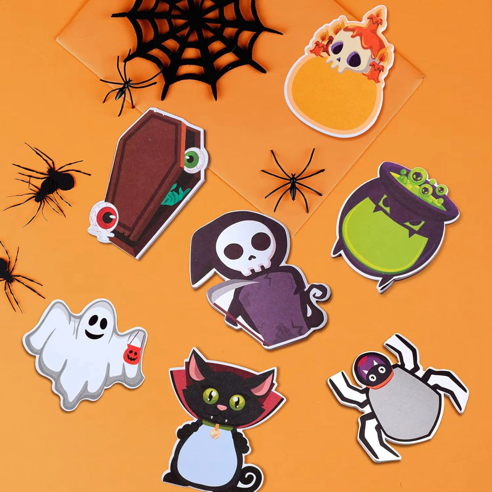 10 Piece Halloween Notepad Set