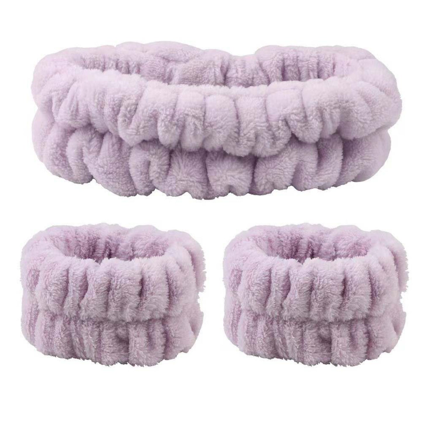 Face Wash Headband And Wristband set