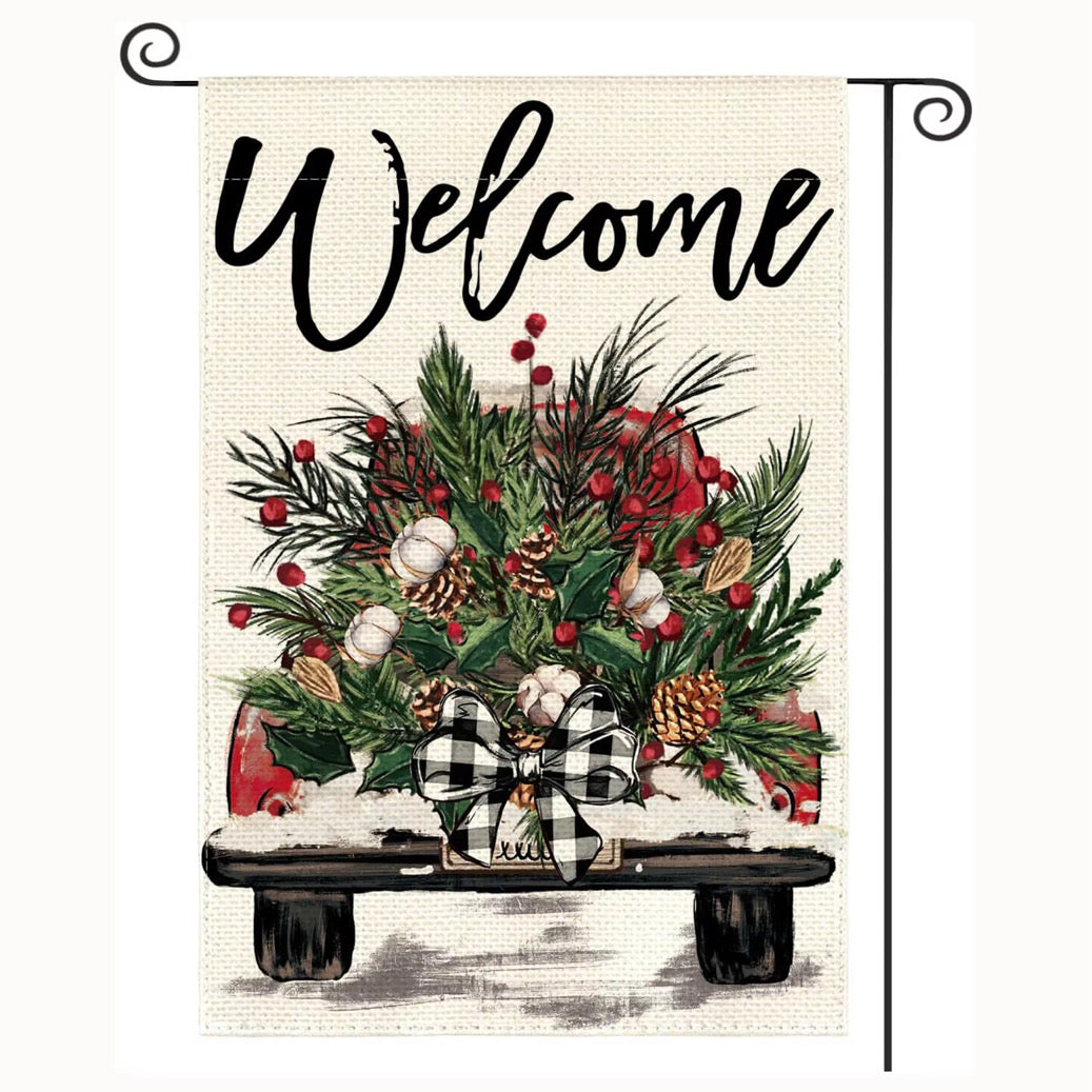 Christmas Themed Garden Flags