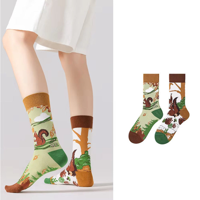 Acorn Hunter Socks