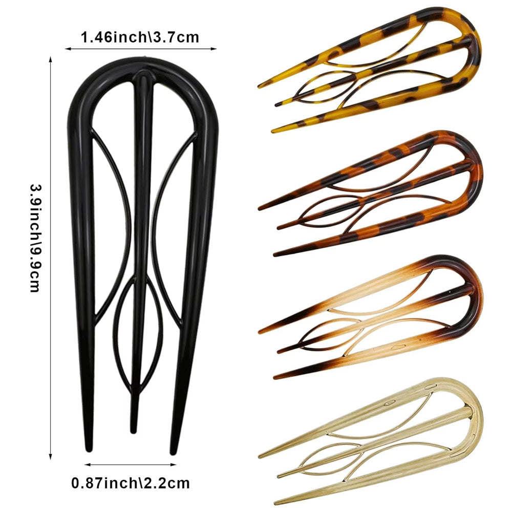 5 Piece French Hair Clip Set