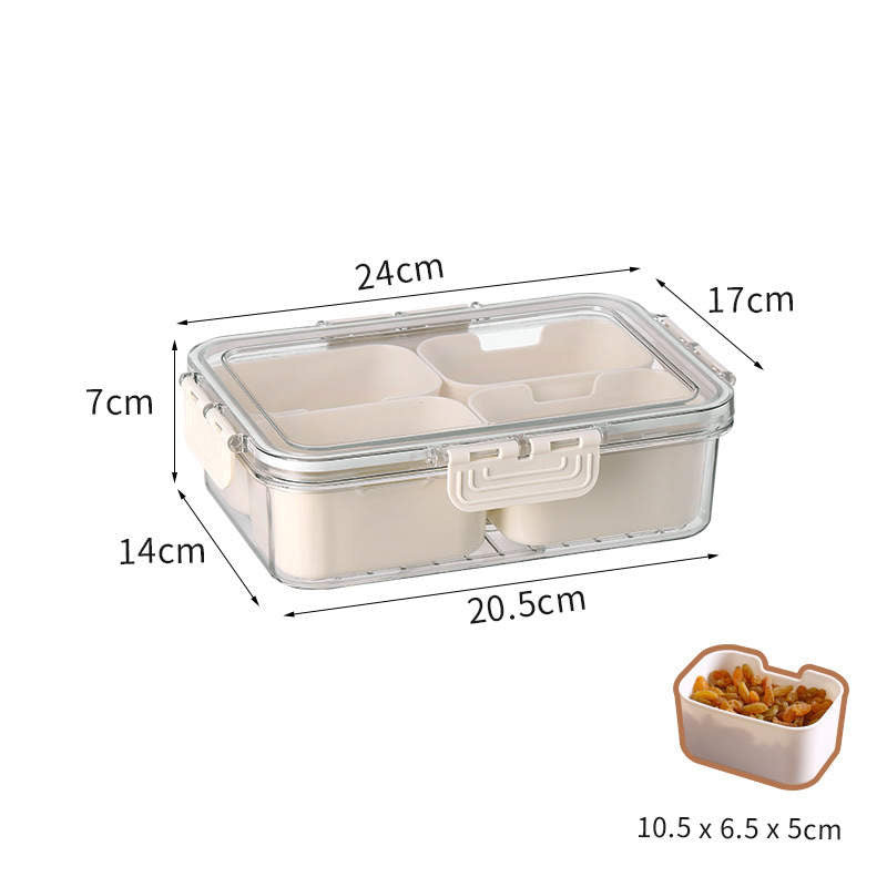 Small size snack compartment container