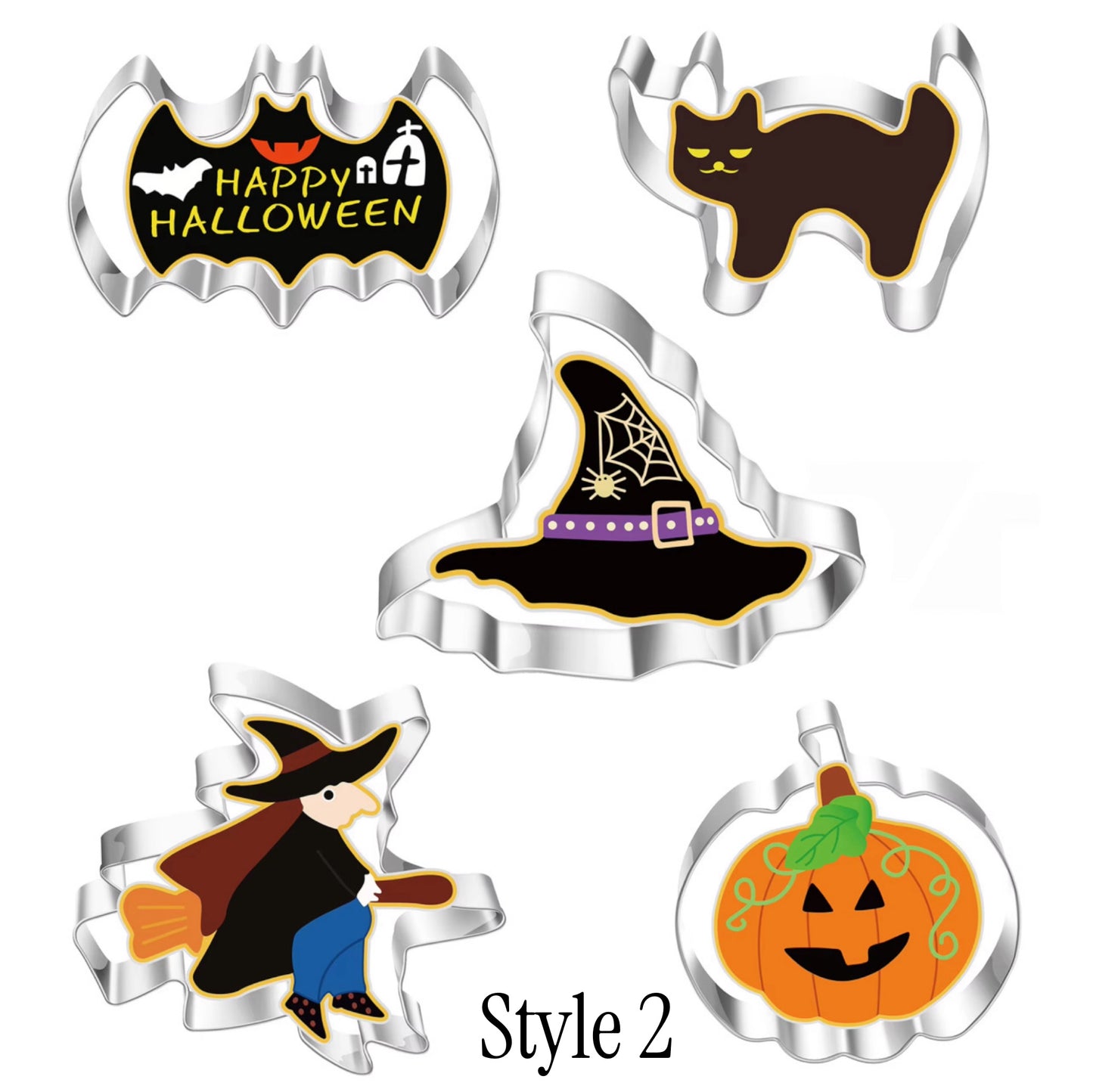 5 Piece Halloween Cookie Cutter Set