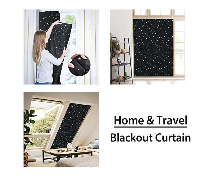Travel window blackout curtain