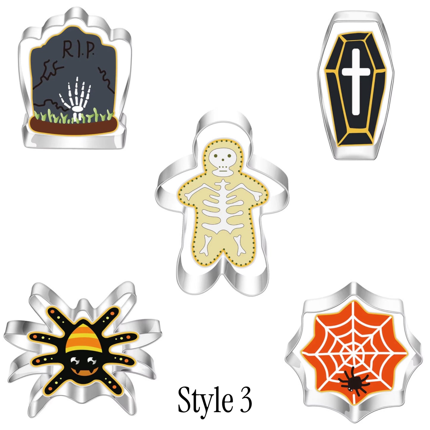 5 Piece Halloween Cookie Cutter Set
