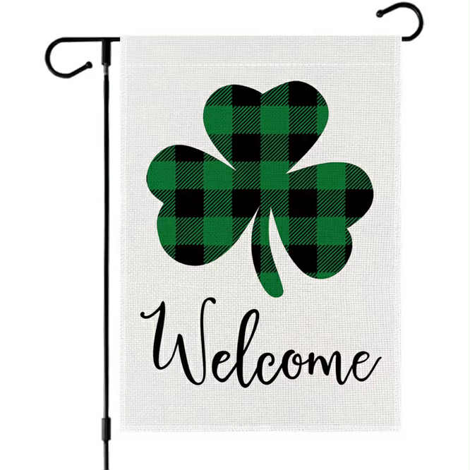 St. Patricks Themed Garden Flags