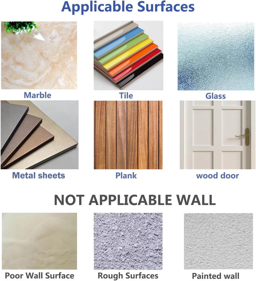 8 Piece Adhesive Wall Hooks Set