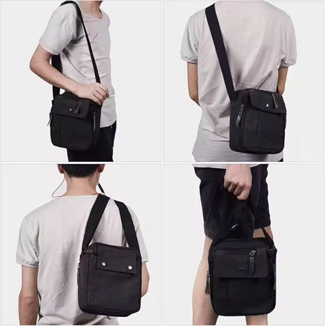 Canvas Messenger Tote Bag