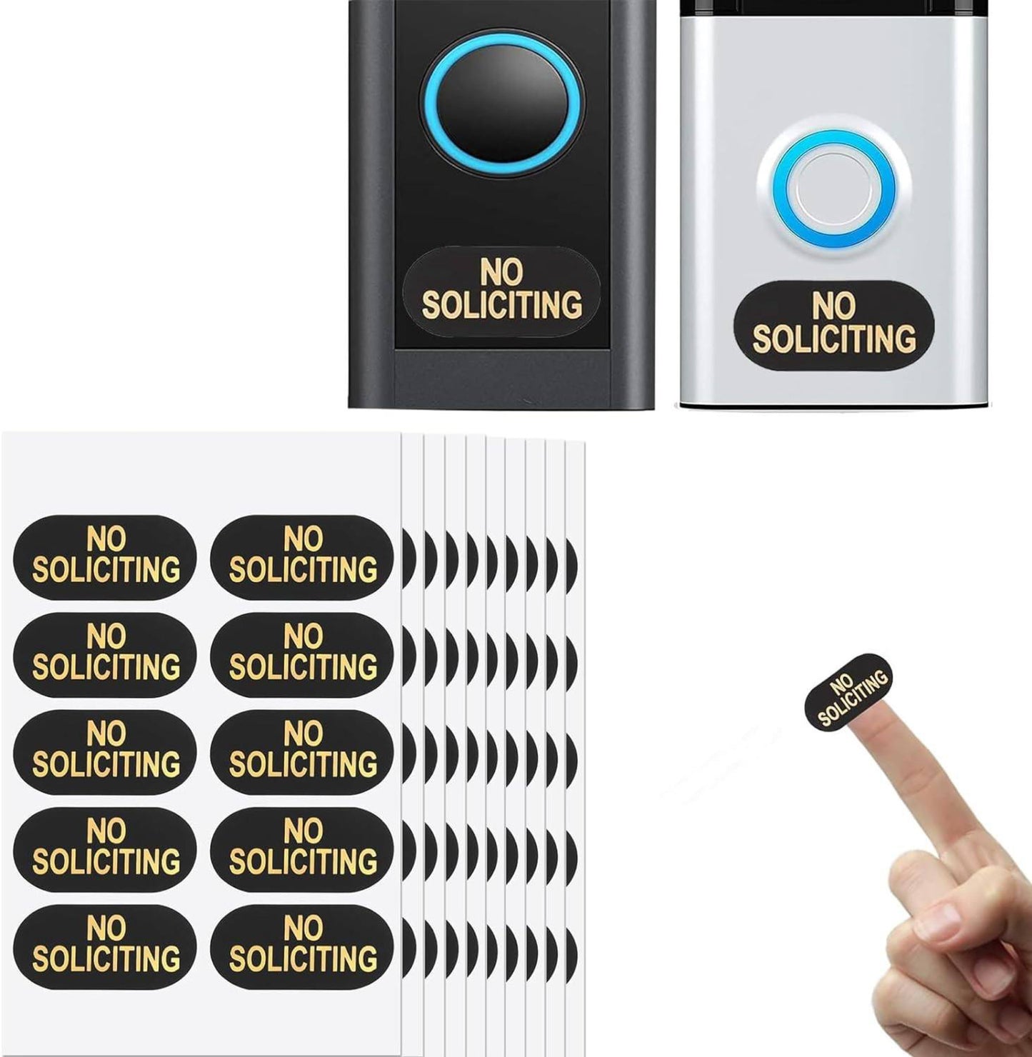 No Soliciting Stickers