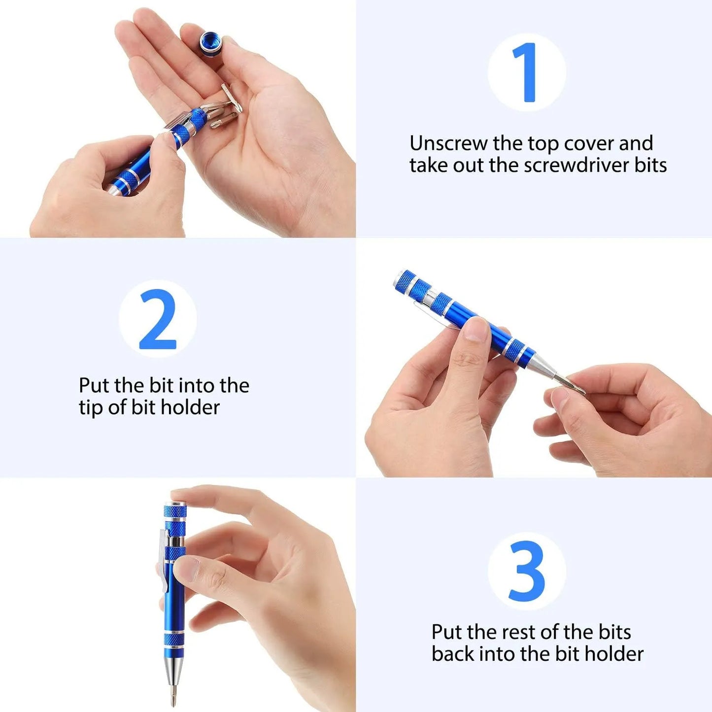 Set of 4 Pocket Screwdriver Set