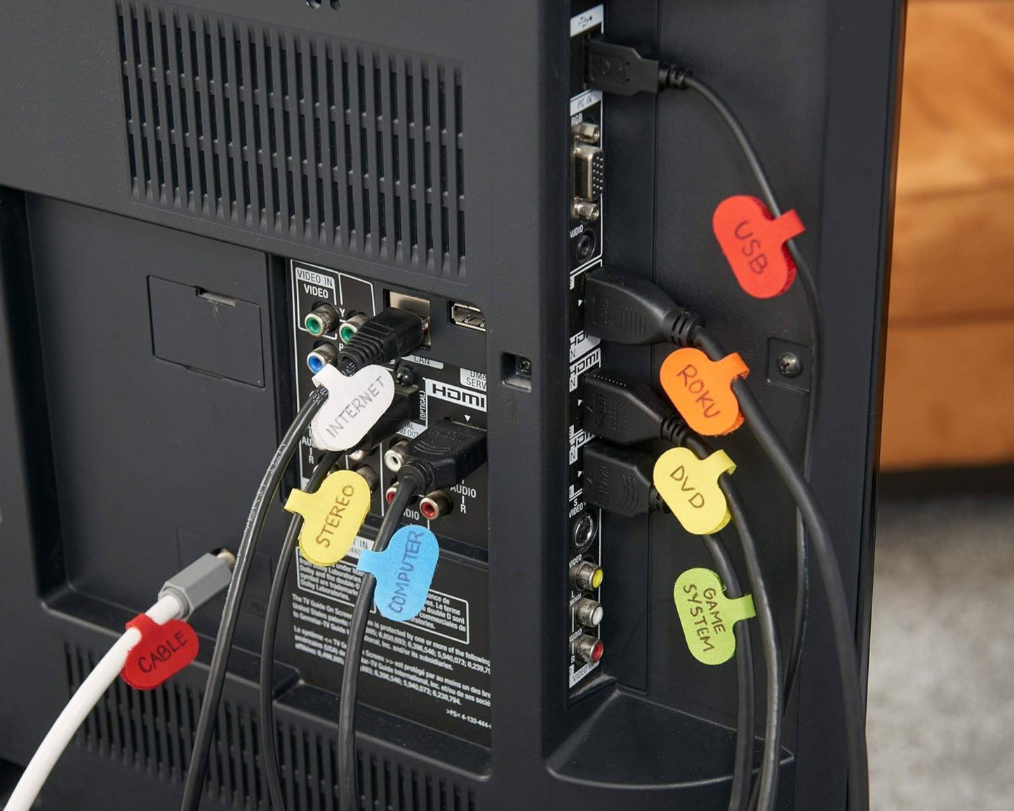 36 Piece Write on Cord Labels