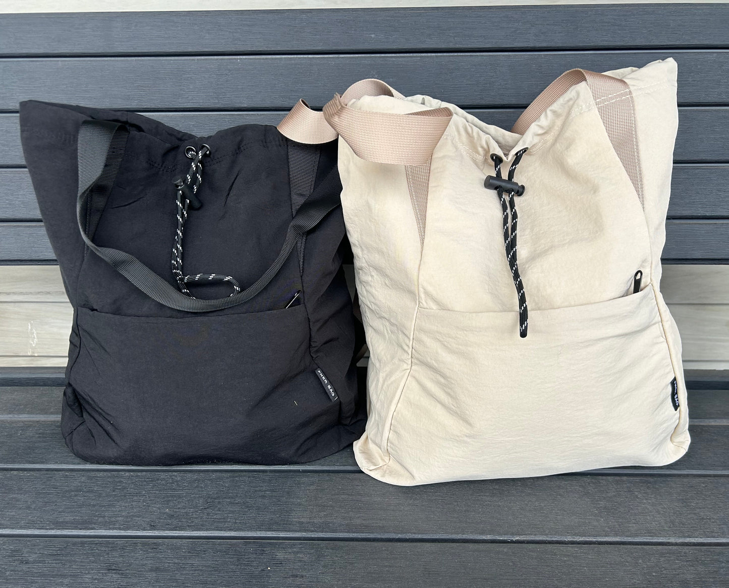 Tag Along Drawstring Tote Bag