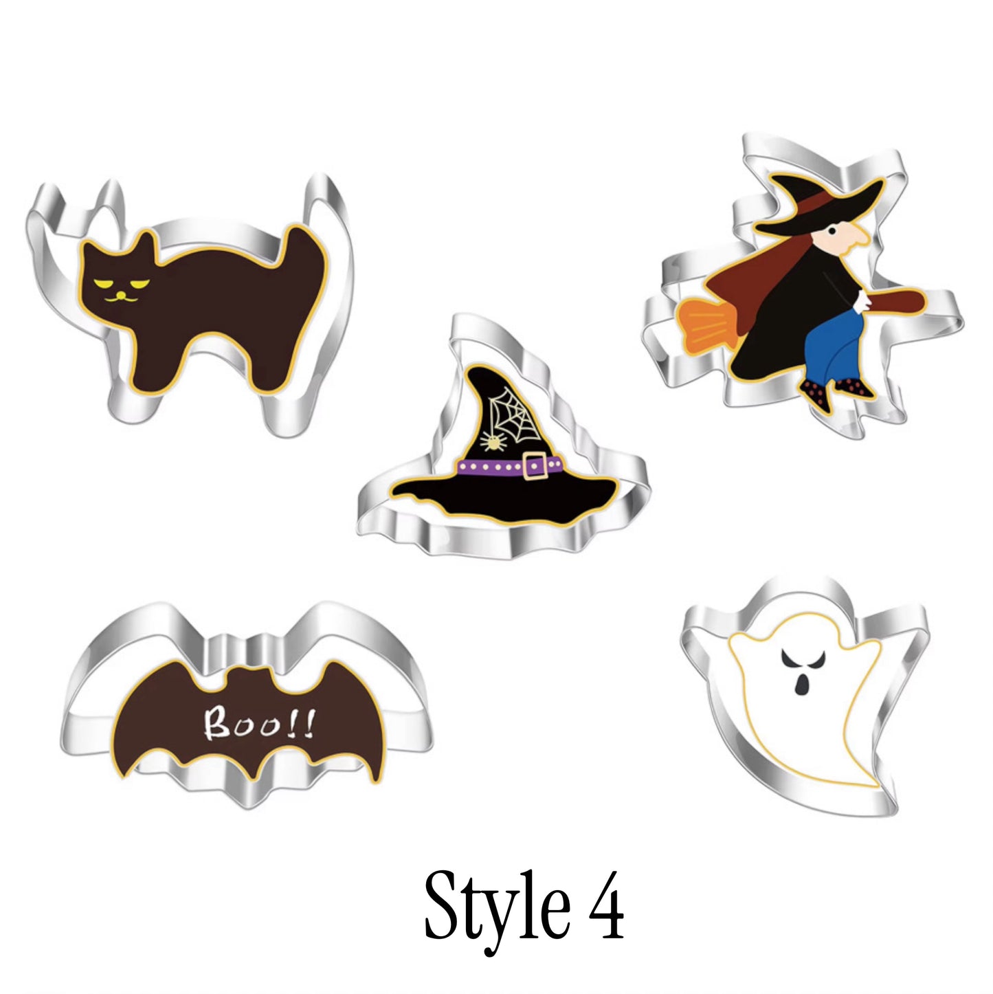 5 Piece Halloween Cookie Cutter Set