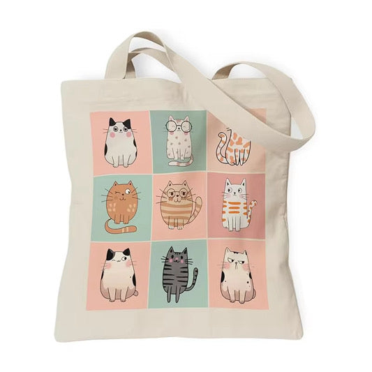 Cutie Cat Canvas Bag