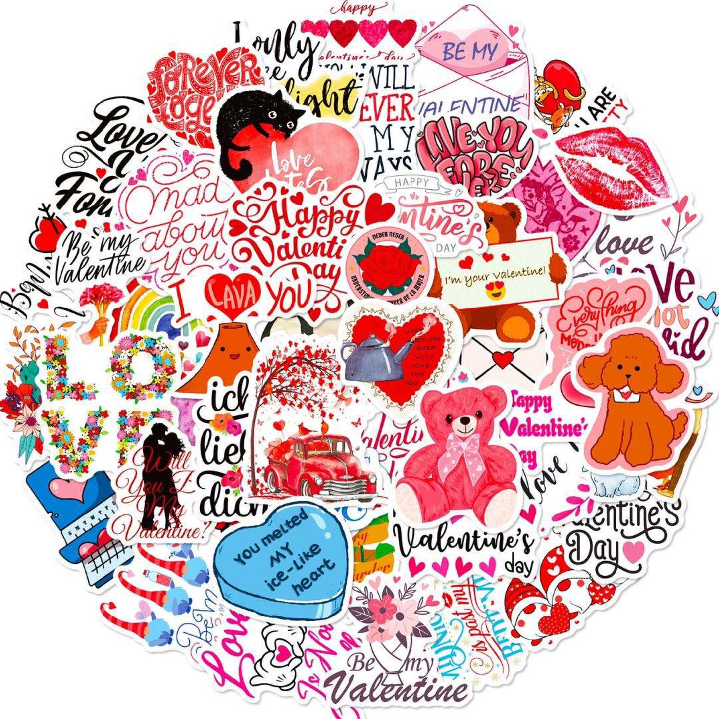 Valentines Vinyl Stickers