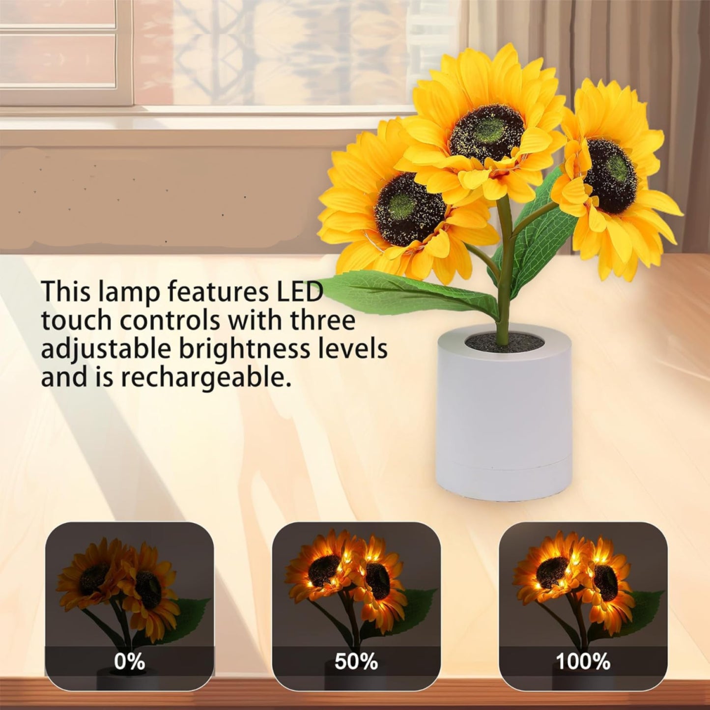 Sunny The Sunflower LED Lamp