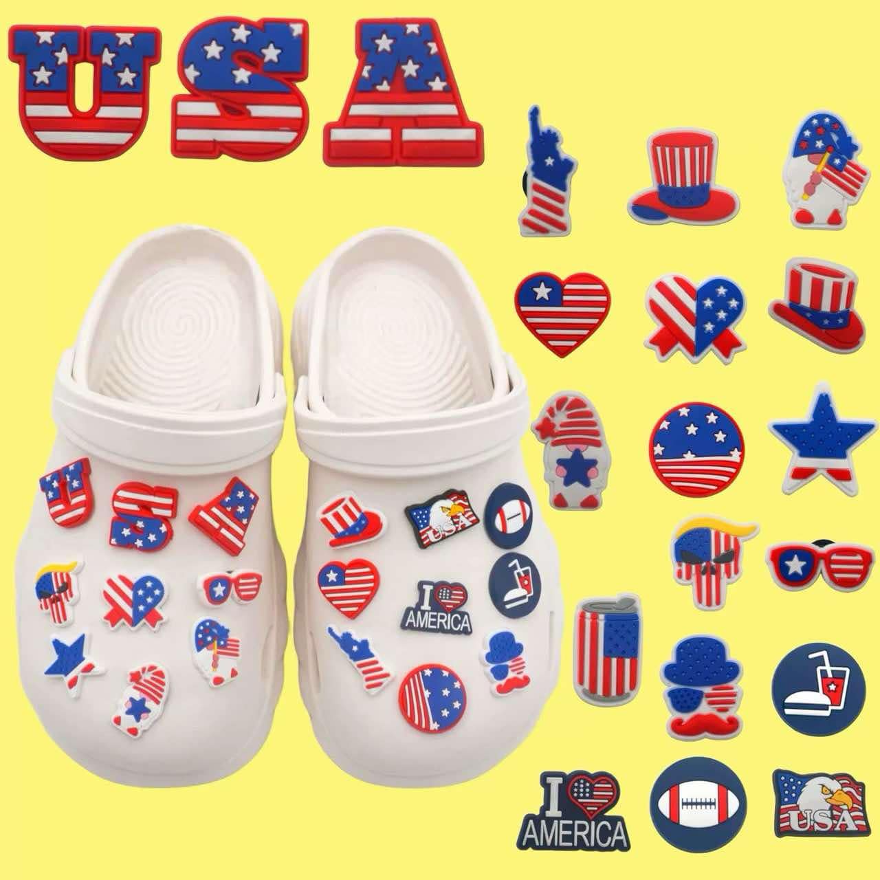 USA Shoe Charm Set