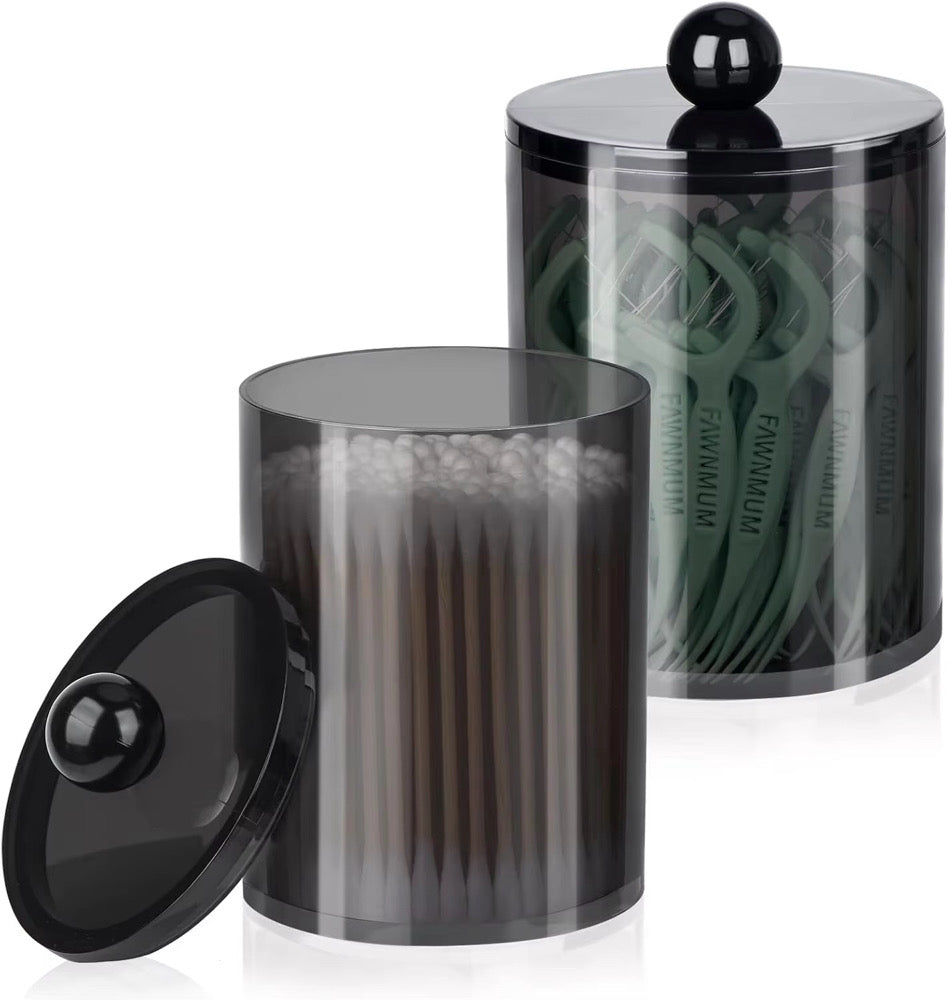 Set of 2 Round Jar Storage