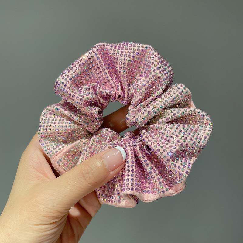 Set of 4 Studded Hair Scrunchie