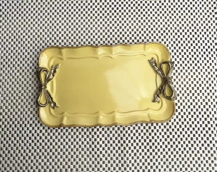 OPEN Bow Accent Trinket Tray