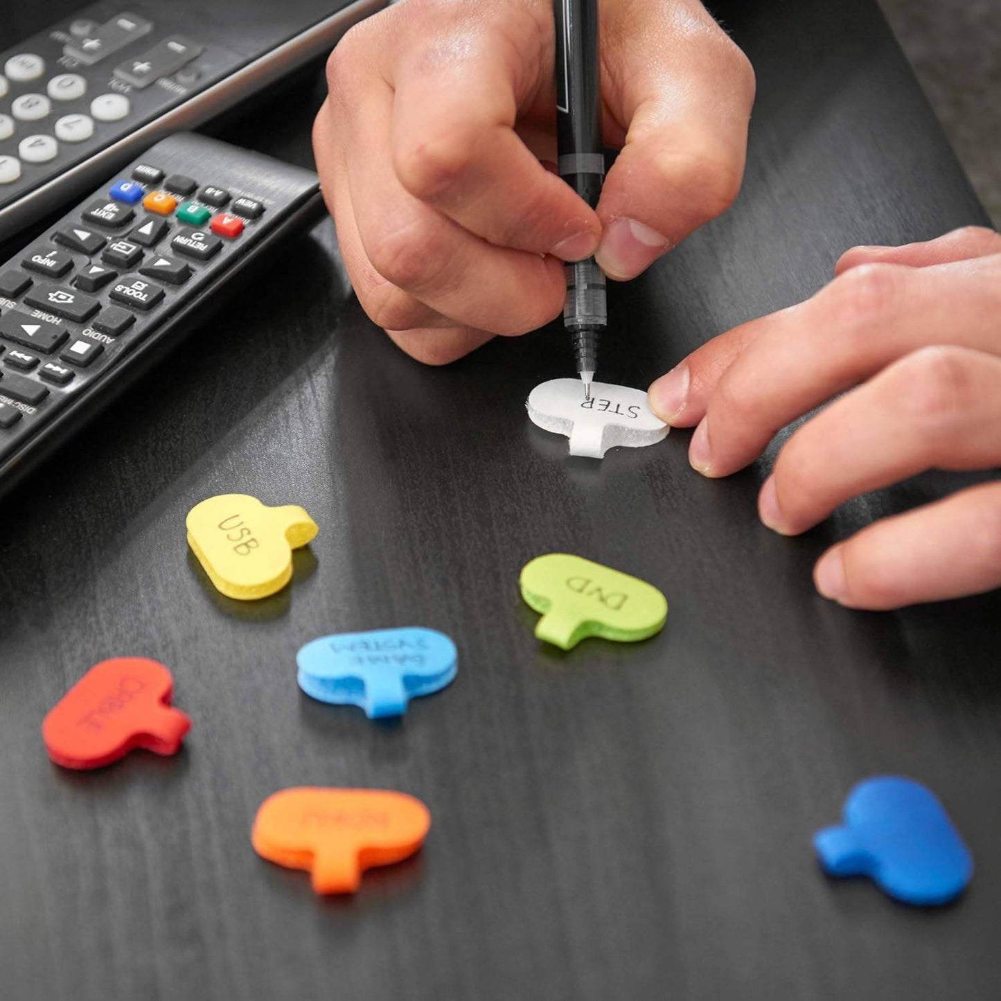 36 Piece Write on Cord Labels