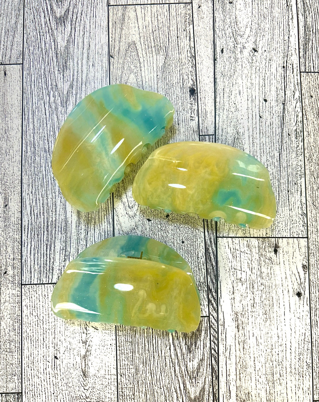 Tie dye hair clips