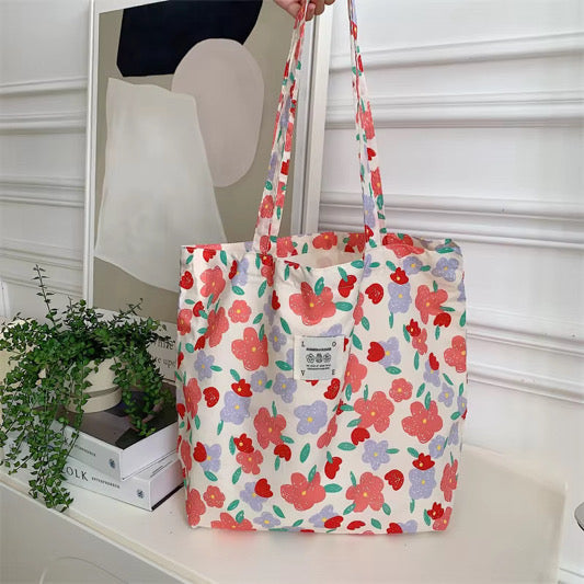 Pretty Floral Market Bag