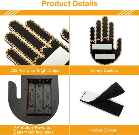 LED Light Up Gesture Hand