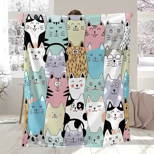 Snuggle Up Cat & Dog Themed Blankets