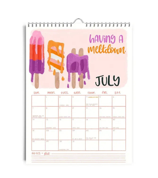 Here We Go Again 2025 Calendar