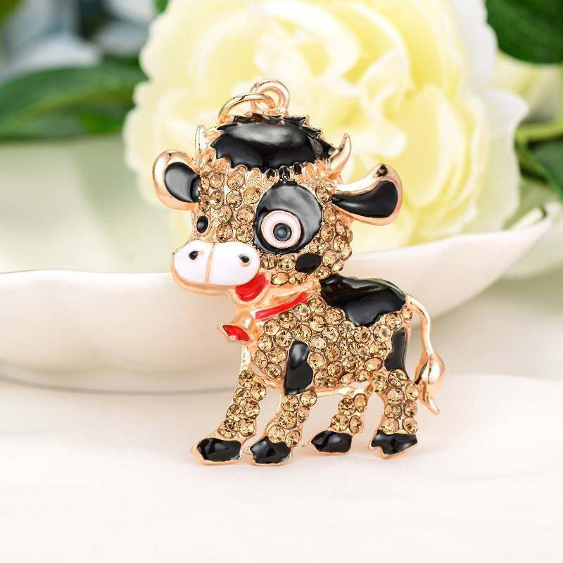 Glitz Cow Keychains