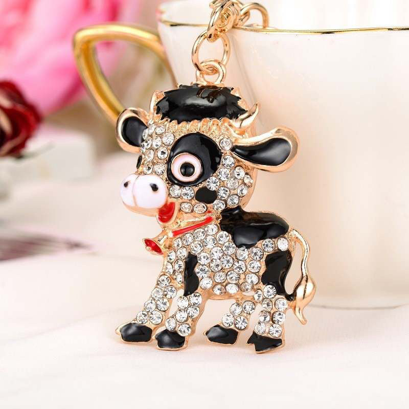 Glitz Cow Keychains