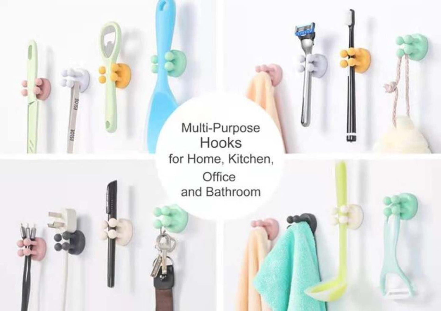 Multi Purpose Hooks set of 6