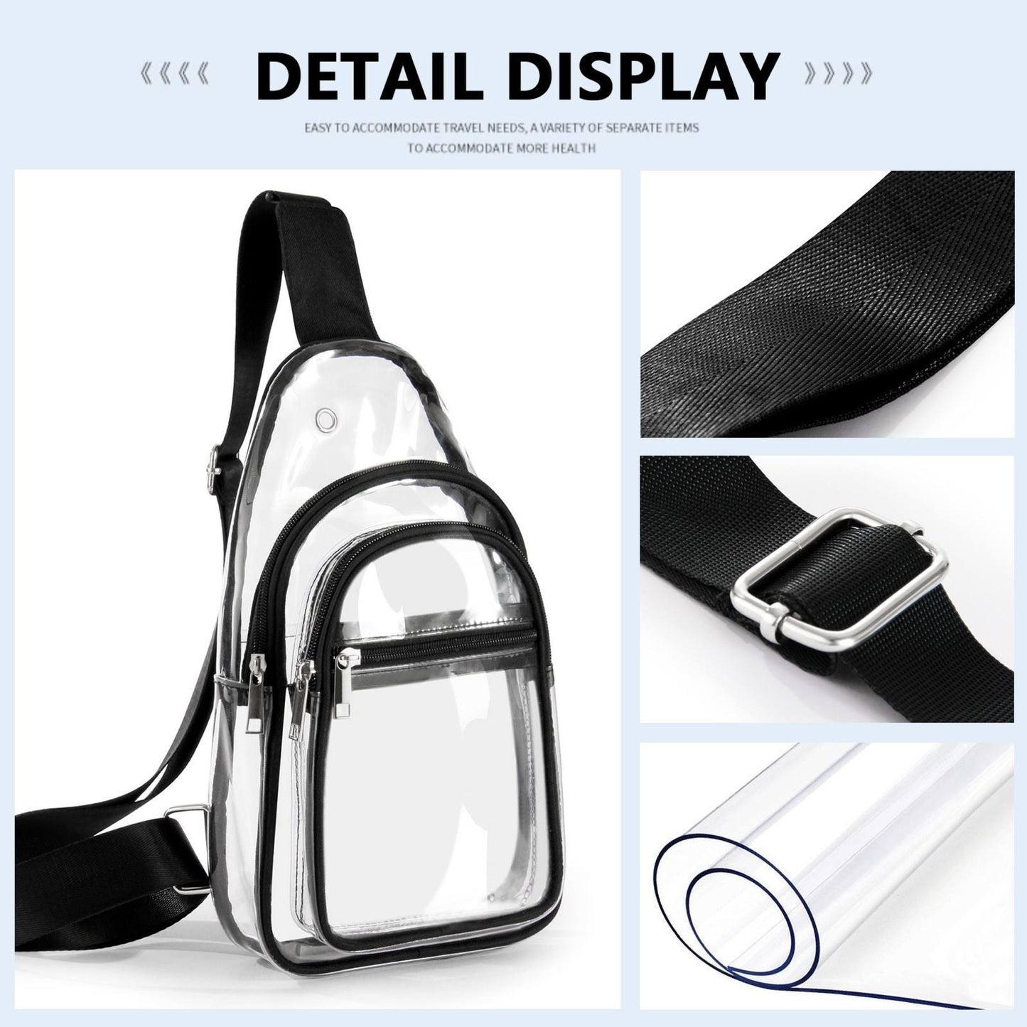 Clear crossbody