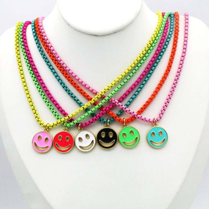 Smile Necklace Assorted colors.