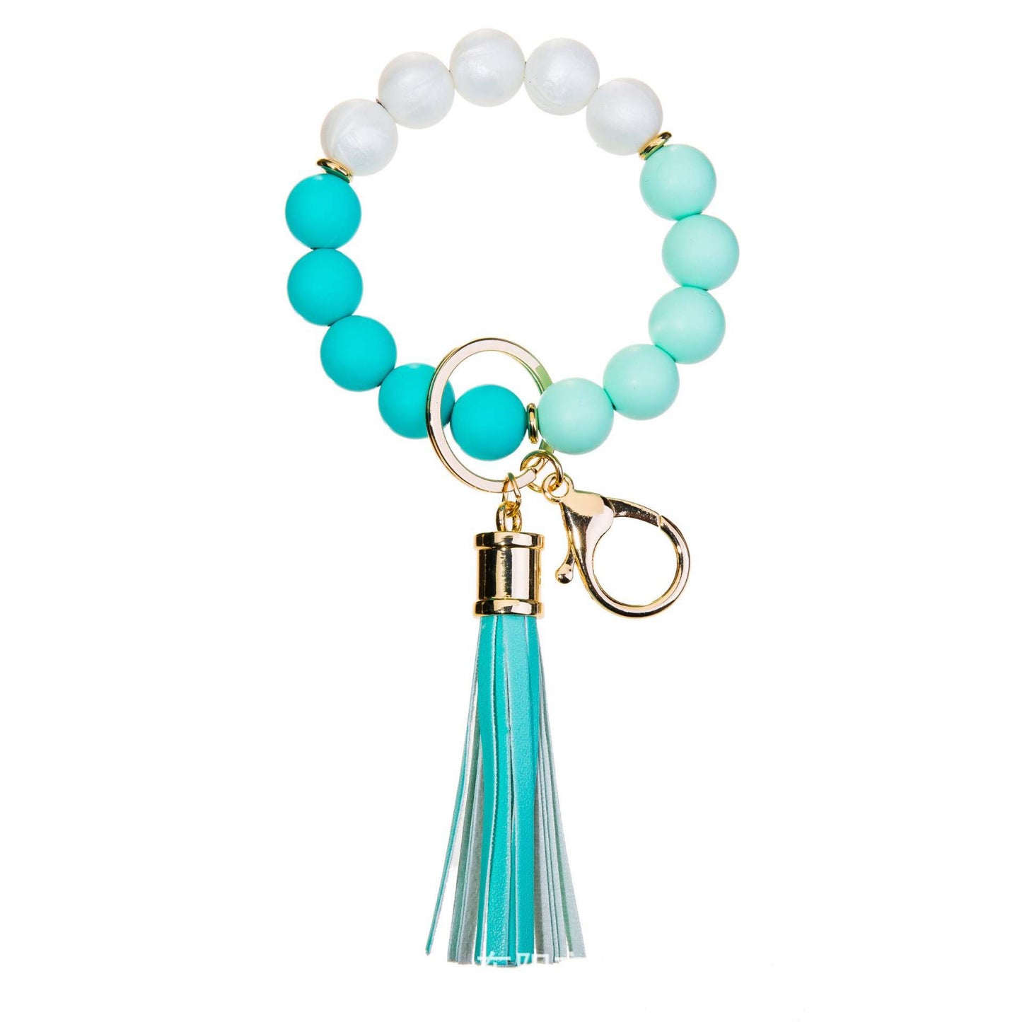 Spectacular Silicone Bead Bracelet Keychains