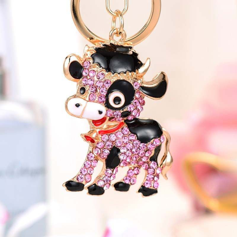 Glitz Cow Keychains