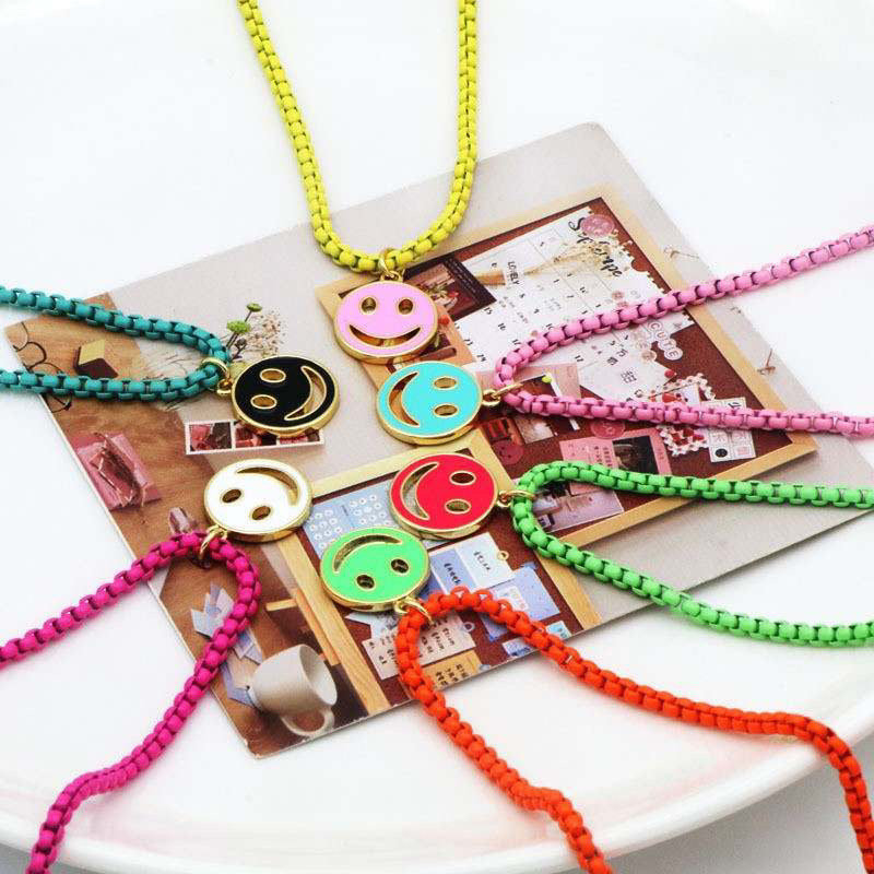 Smile Necklace Assorted colors.