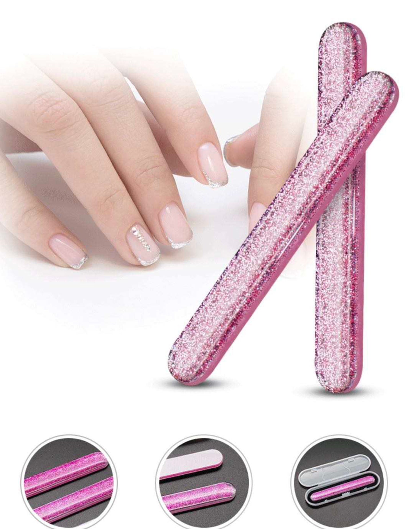 Glitter Glass Nail File