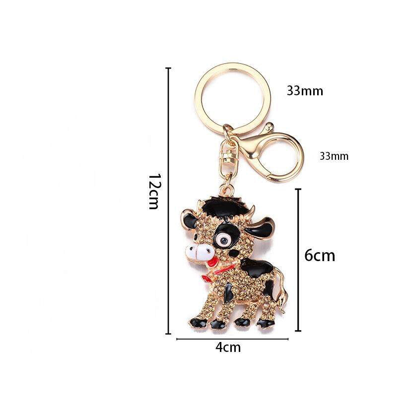 Glitz Cow Keychains