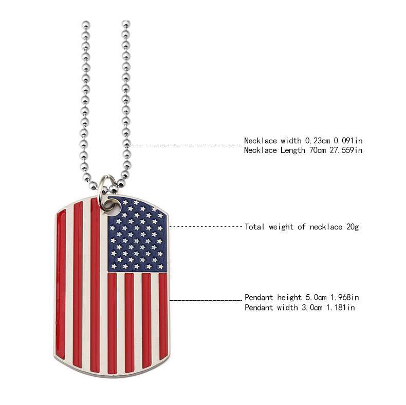 American Flag Necklace