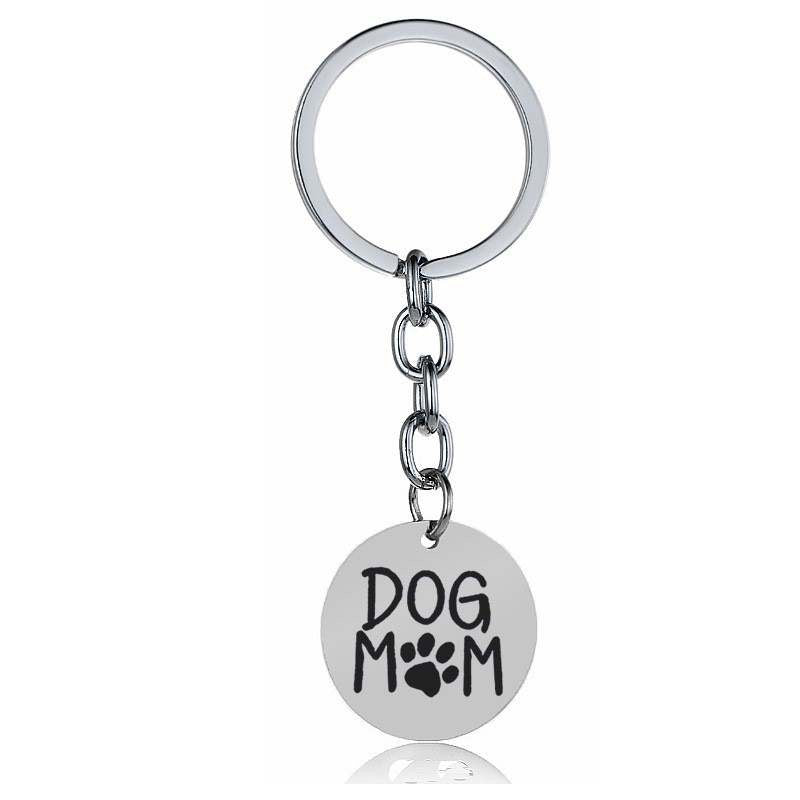 Dog mom keychain