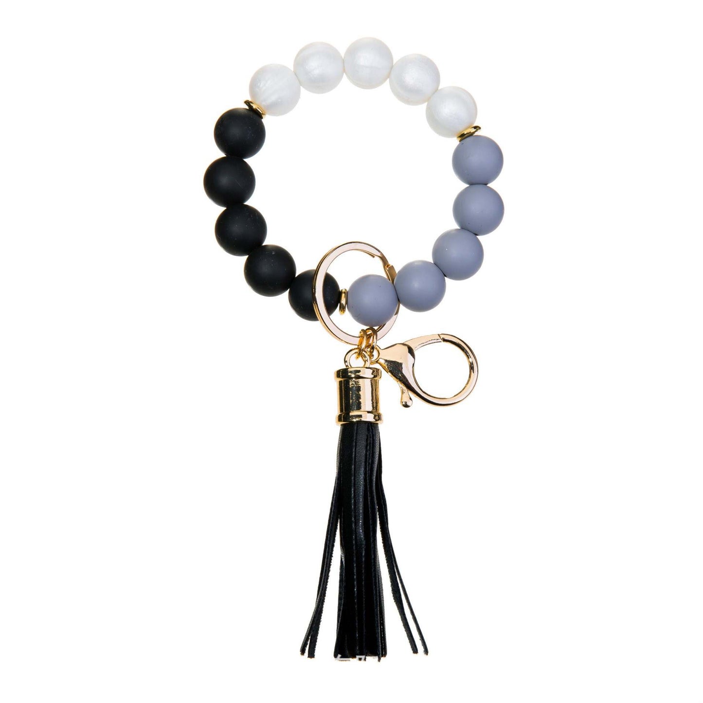 Spectacular Silicone Bead Bracelet Keychains