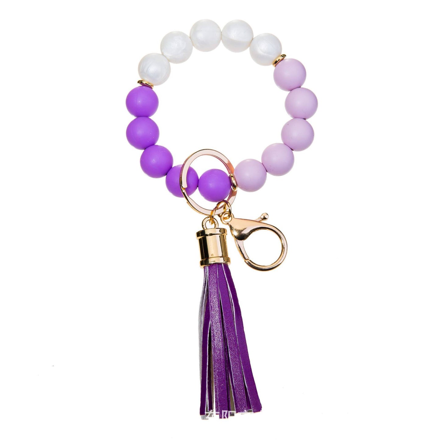 Spectacular Silicone Bead Bracelet Keychains