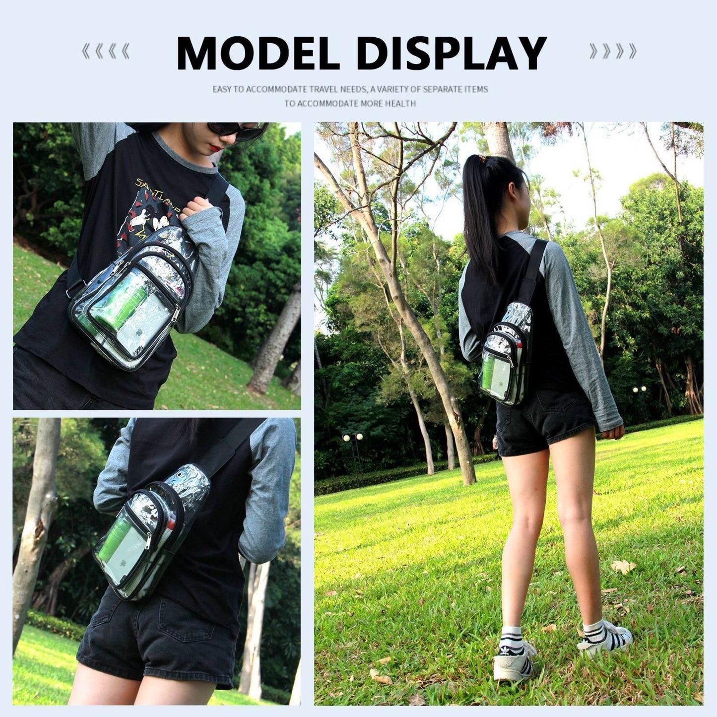 Clear crossbody