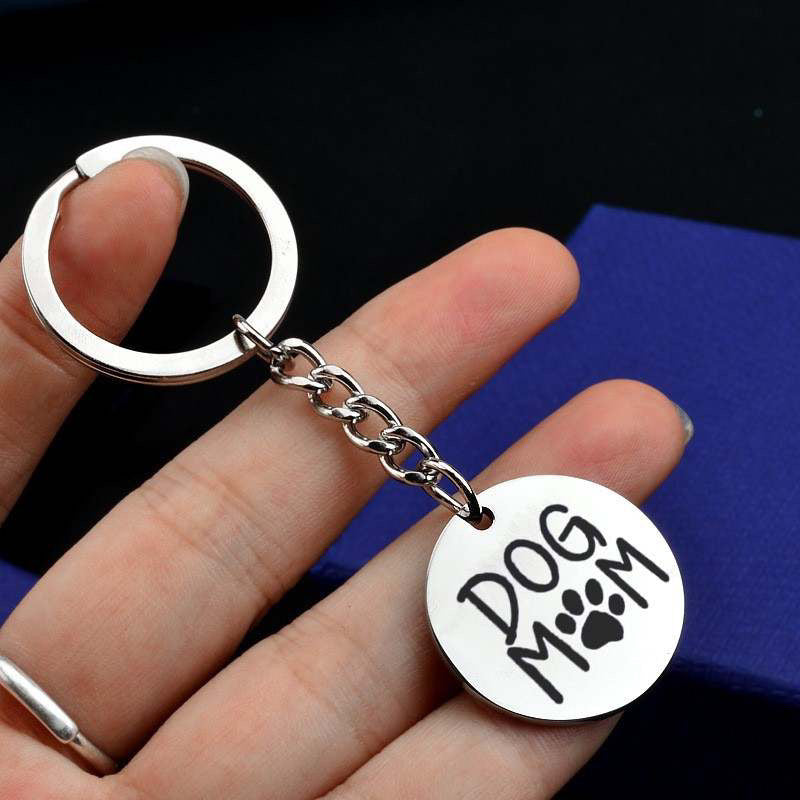 Dog mom keychain