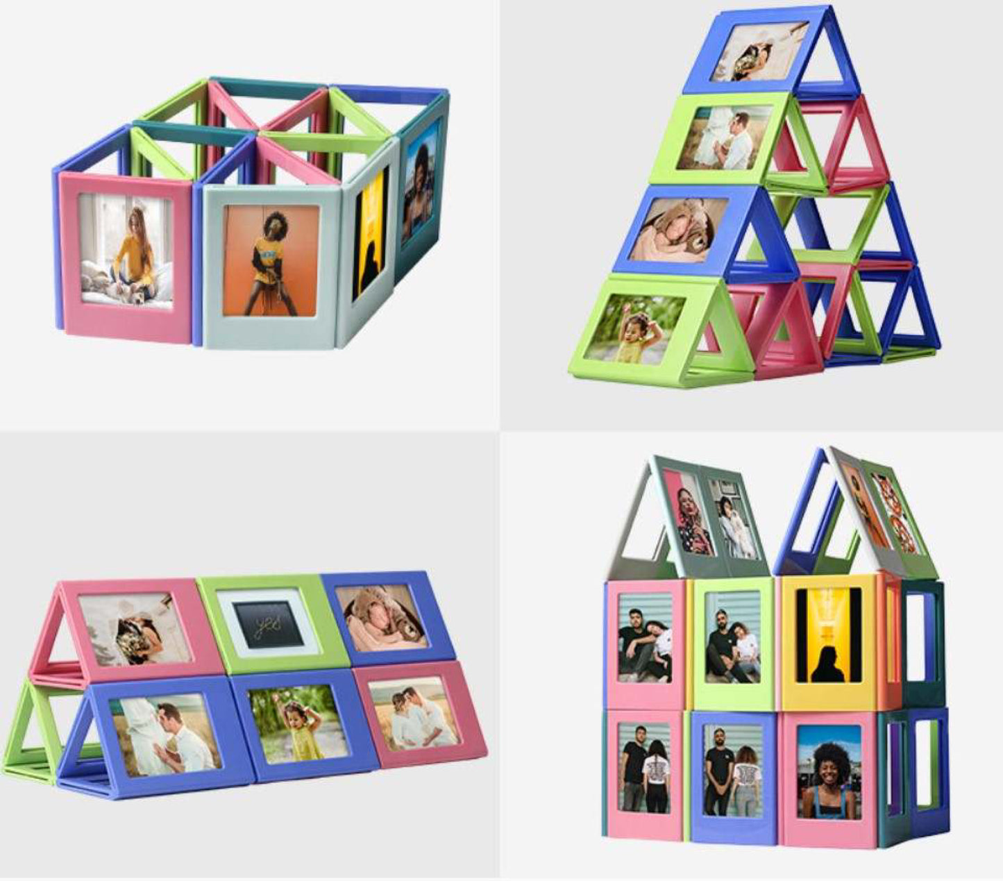 Colorful Magnetic Picture Frame Set